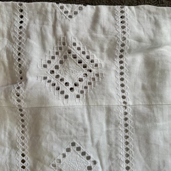 NEW WITH TAGS Madewell Embroidered Eyelet Tie-Back Cami Midi Dress Size 0 - Picture 3 of 3